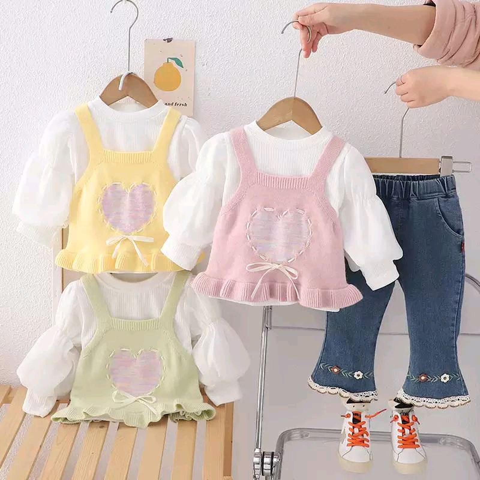 [1-4½th] SETELAN 3IN1 LOVEPREMIUM USIA 1-4½ TAHUN - HIJAU, XXL [est 4½th]