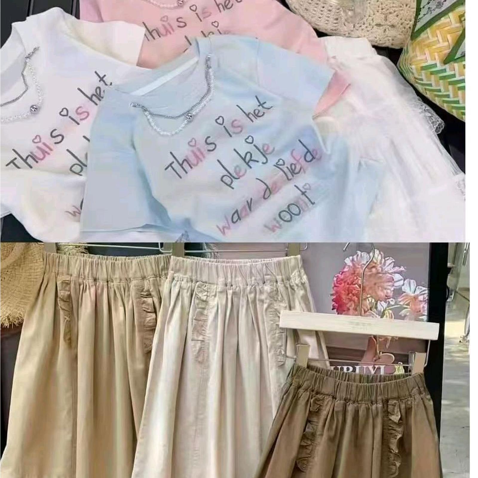 [5-9th] SETELAN ROK BKK PREMIUM USIA 5-9 TAHUN - CREAM, 120