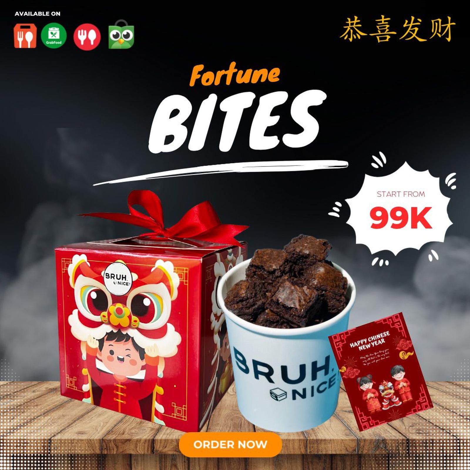 Fortune Bites-Chinese New Year Hampers- Brownie Bites - Vegan Bro