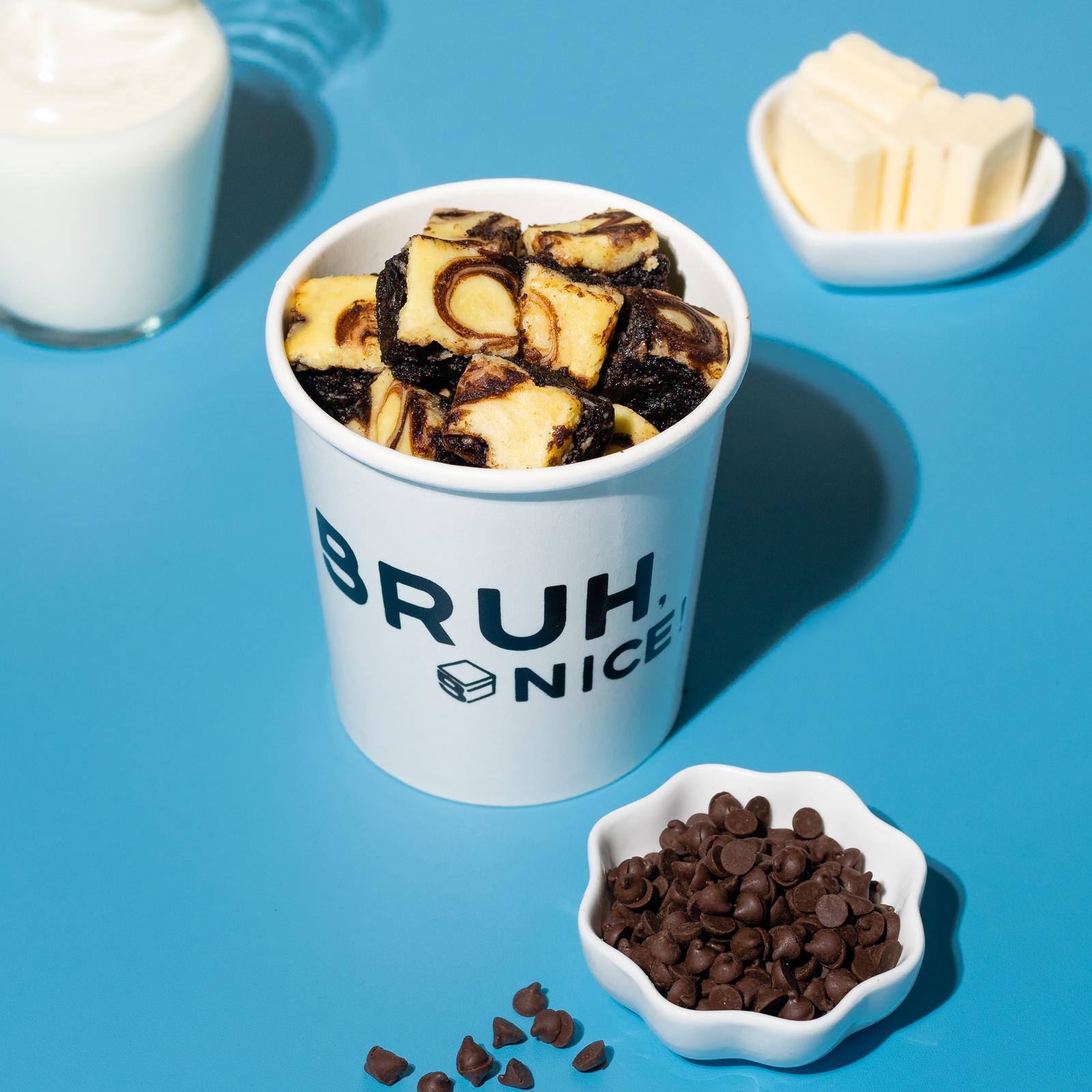 Take it Cheesy Bro Brownie Bites