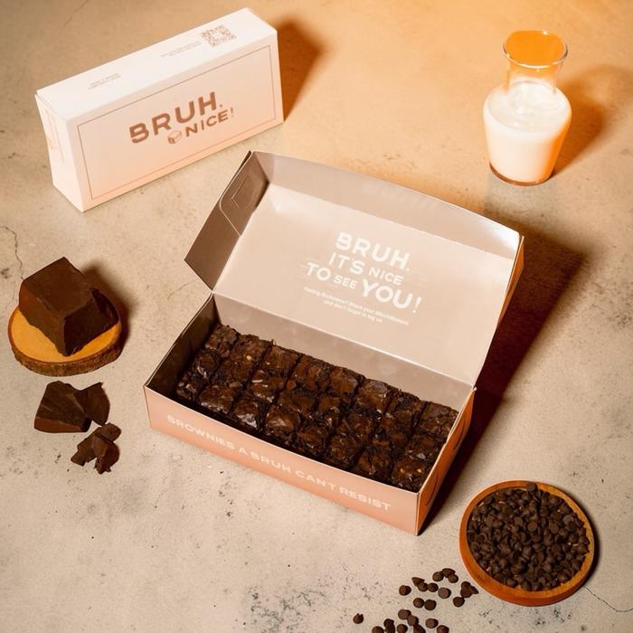 Kareem Box - Eid Hampers 1 Brownie Box Ready Stock - signature fudgy brownie foto 5