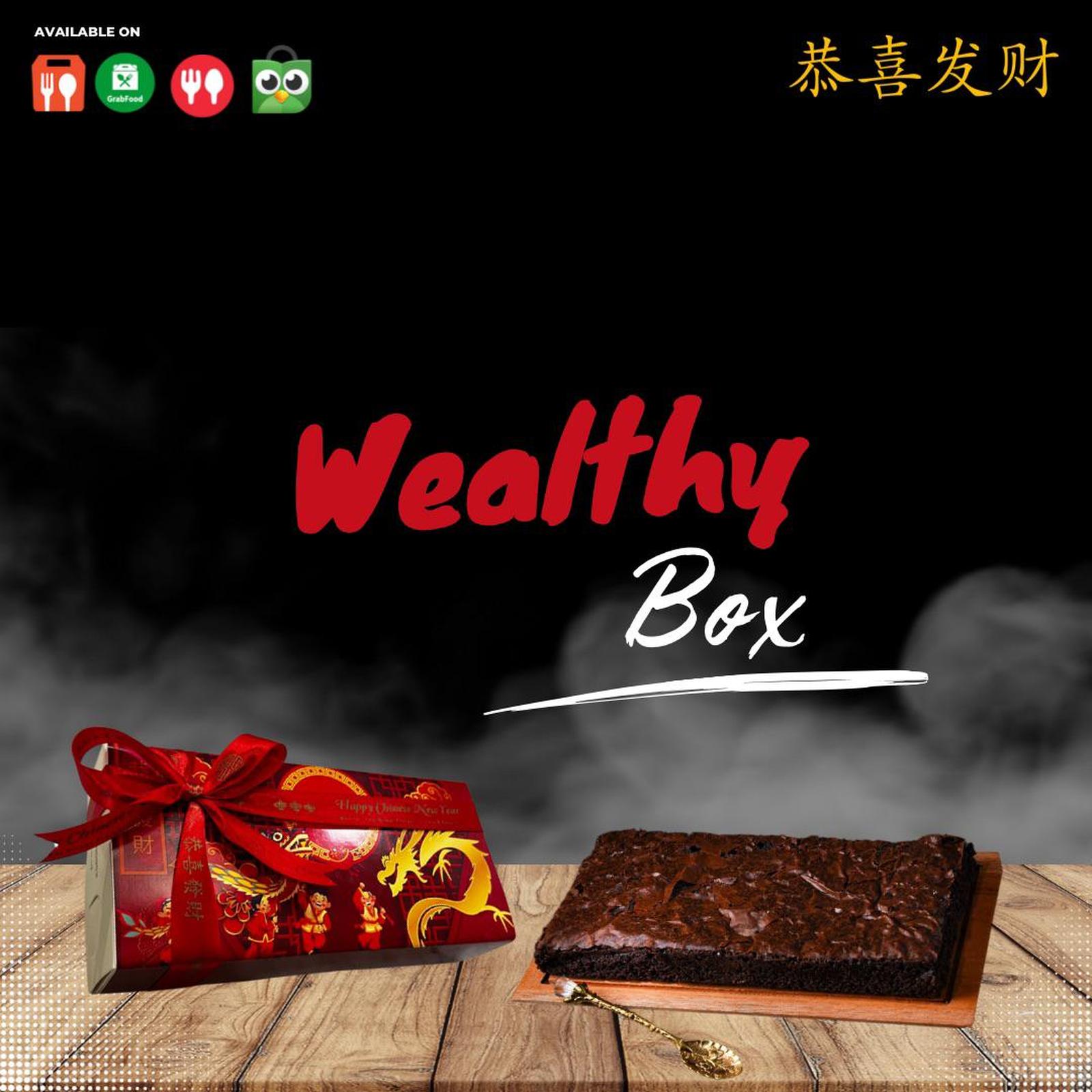 Wealthy Box - Chinese New Year Hampers 1 Brownies Box - Signature Fudgy