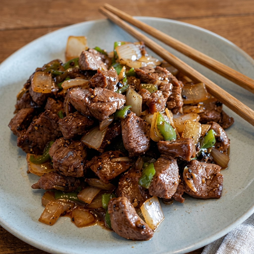 Daging sapi saus Lada hitam