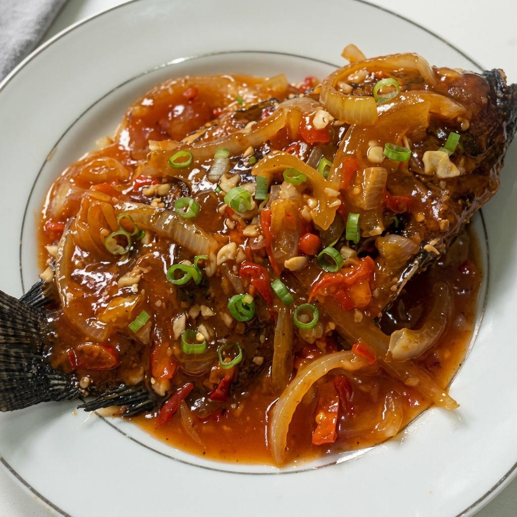 Ikan Nila Masak Saus foto 2
