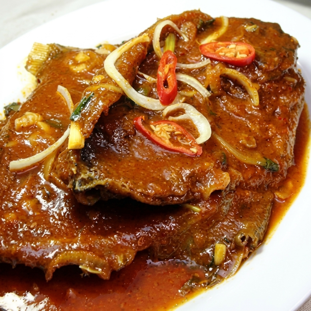 Ikan Kuwe Masak Saus
