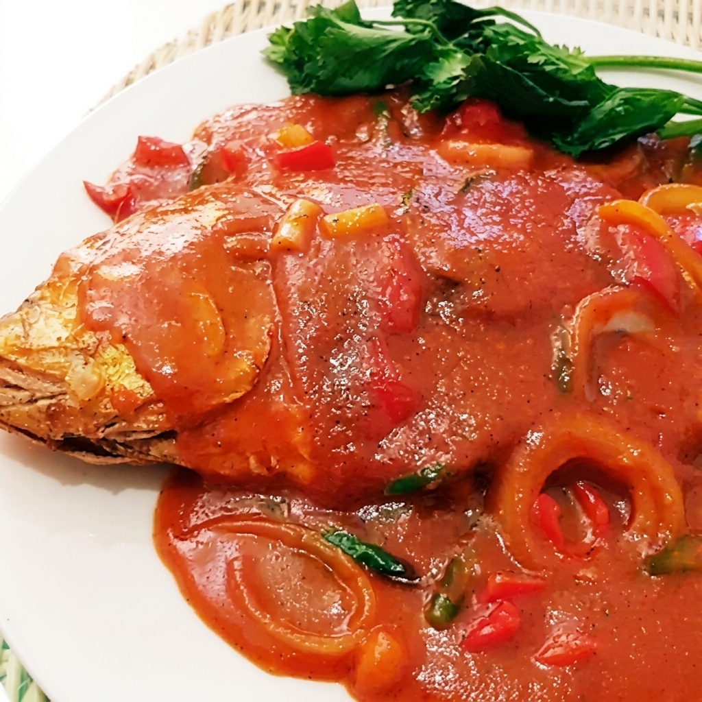 Ikan Kuwe Masak Saus foto 3